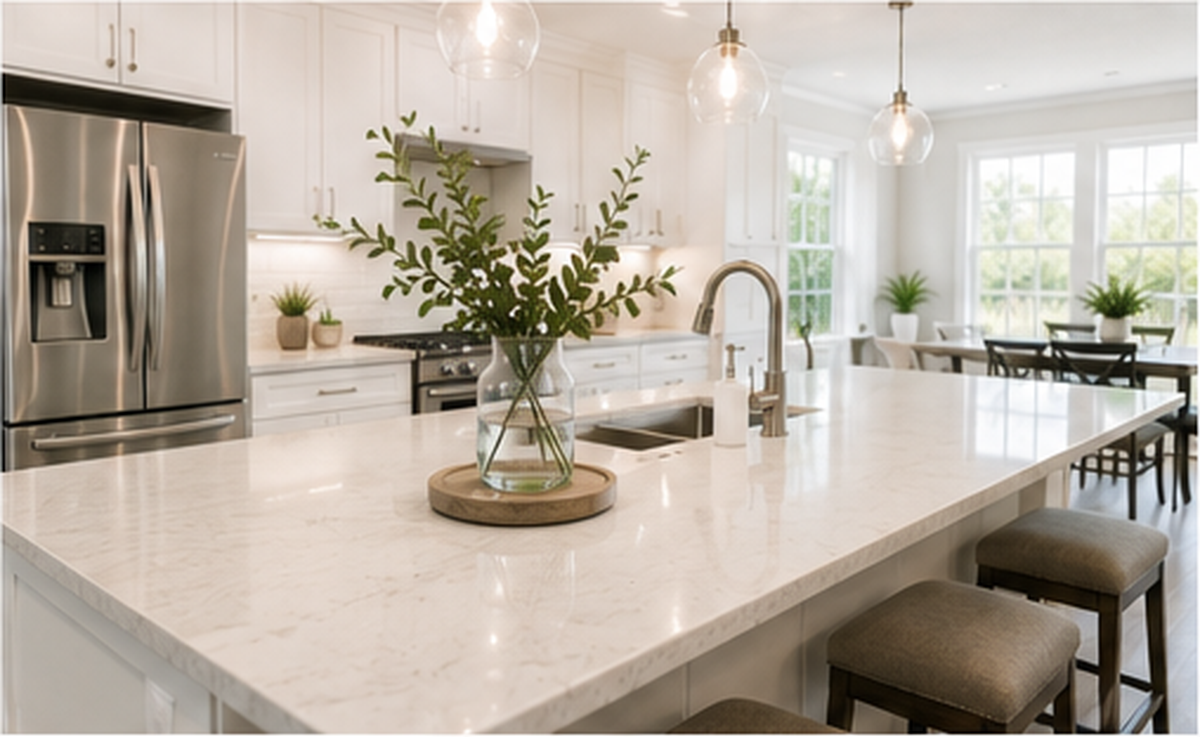 Clean modern kitchen for one-time standard cleaning service